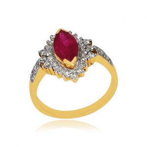 Palatable Diamond & Ruby Ring