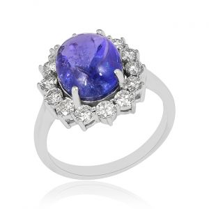 Delectable Diamond & Gem Stone Ring