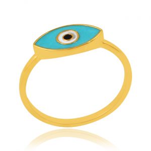Plain Evil Eye Ring