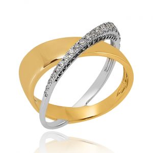 The Ellette Two Tone Diamond Ring