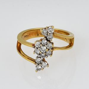 Layered Floral Diamond Ring