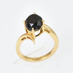 Infrequent Black Diamond Ring