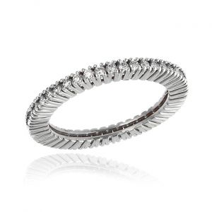 Stylish Diamond Band Ring