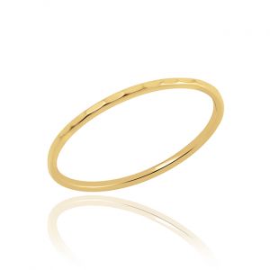 Plain Textured Gold Ring